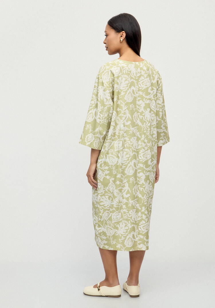 Платье изо льна Танцующая на ветру шир.  750, рис. 10