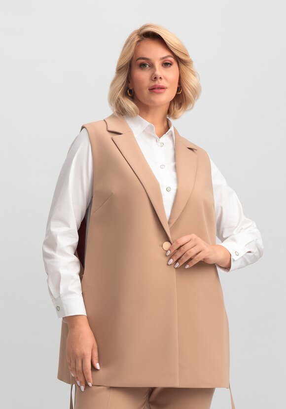 Жилет без боковых швов шир.  580, рис. 1