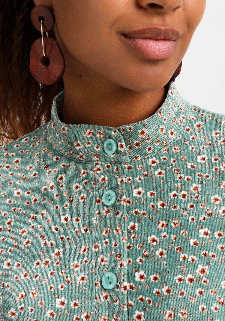 Платье комбинированное с воротником-стойкой шир.  750, рис. 29