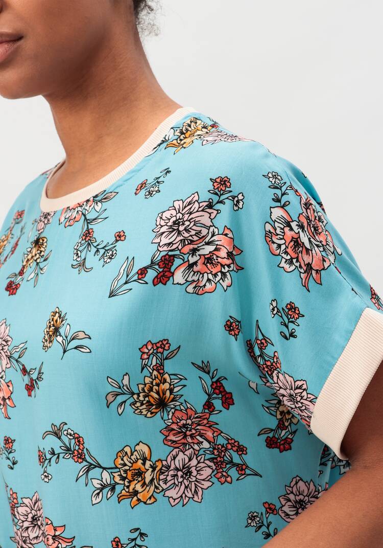 Блуза с цветочным принтом Аманда шир.  750, рис. 10