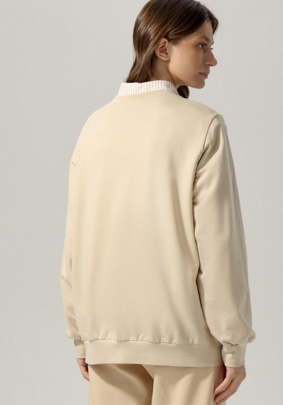 Свитшот с анималистичным принтом на груди шир.  580, рис. 20