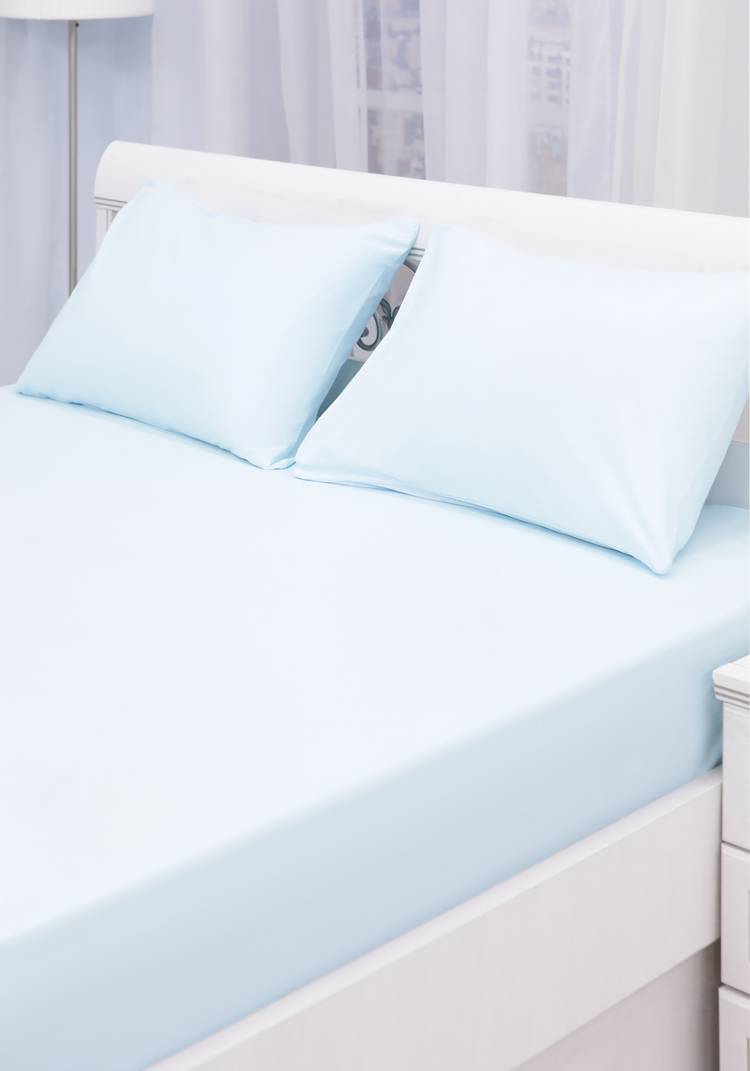 Простыня на резинке из поплина Облако снов шир.  750, рис. 8