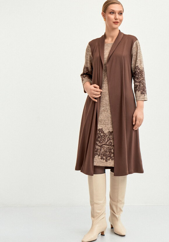 Плaтье с имитацией двойки шир.  580, рис. 7