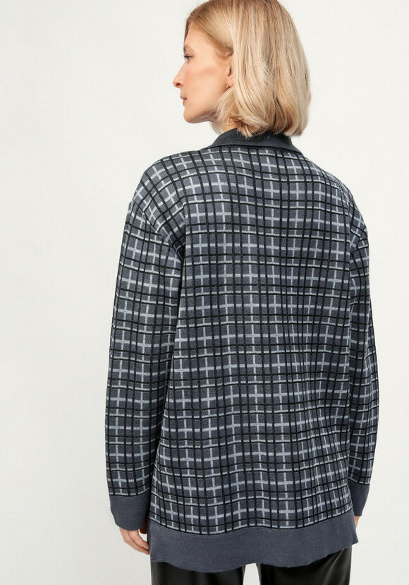 Рубашка-джемпер с отложным воротником клетка шир.  580, рис. 13