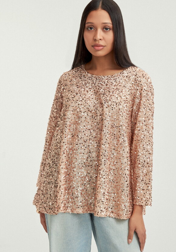 Блуза с мерцающими пайетками шир.  580, рис. 8