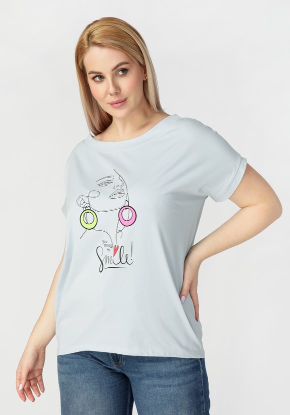 Футболка женская Виолетта шир.  580, рис. 32