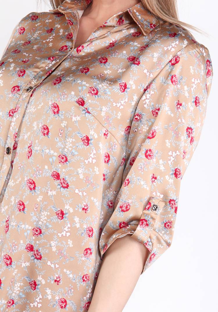 Блуза Цветочный танец шир.  750, рис. 4