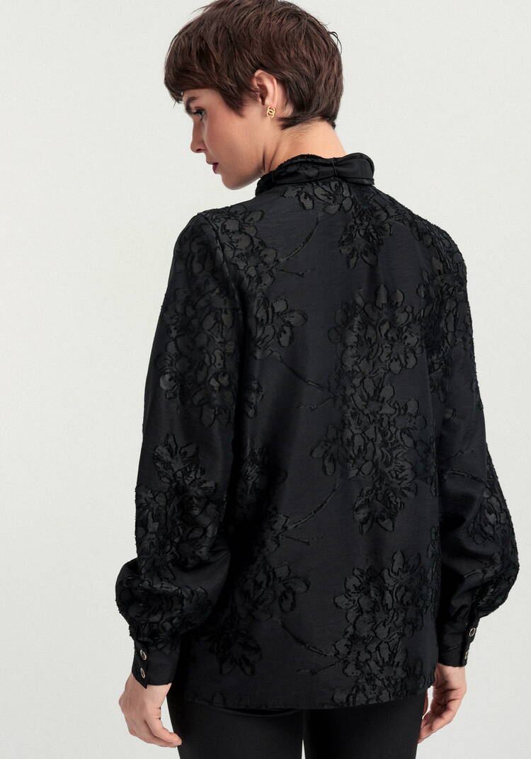 Блуза со съемным бантом шир.  750, рис. 11