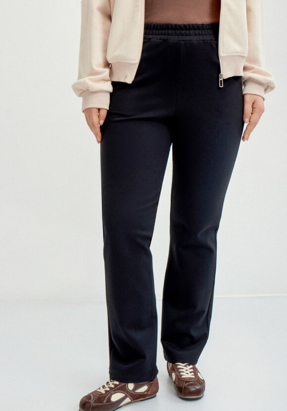 Брюки из джери с кокеткой по спинке шир.  580, рис. 2