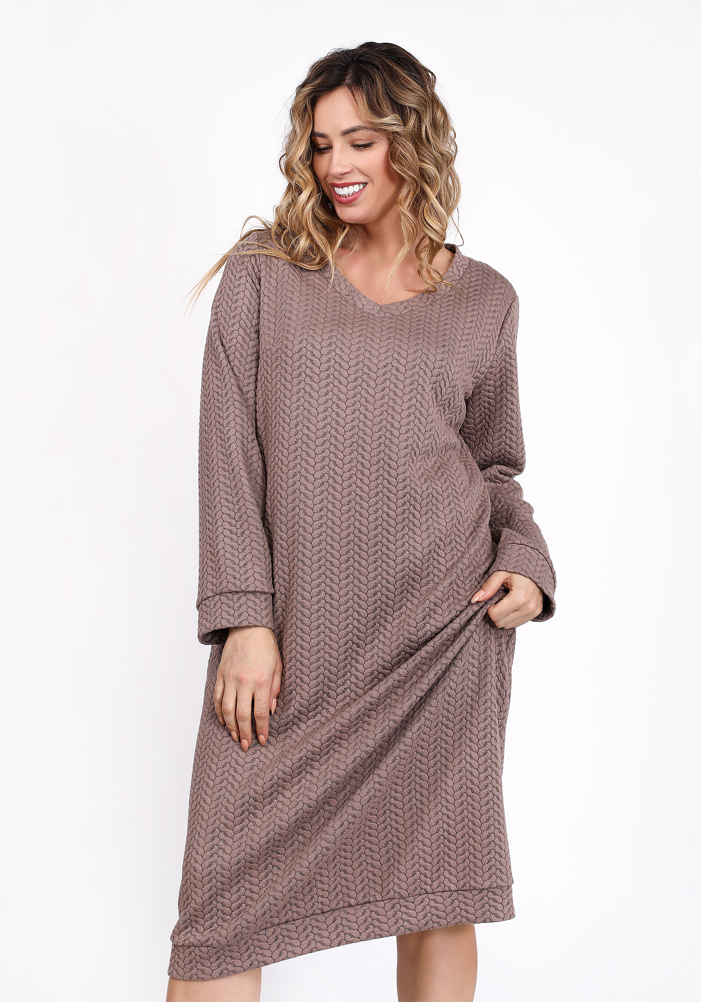 

Платье "Бесподобная улыбка", Какао