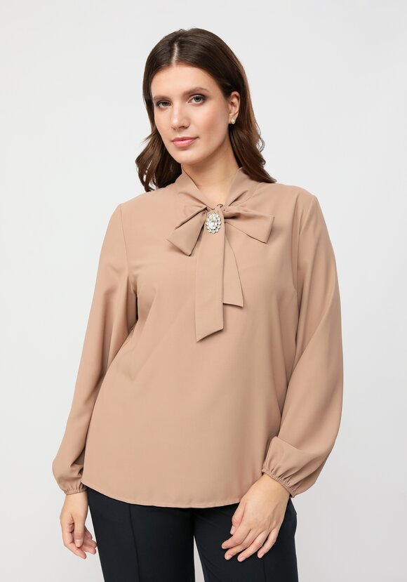 Блуза с брошкой шир.  580, рис. 24