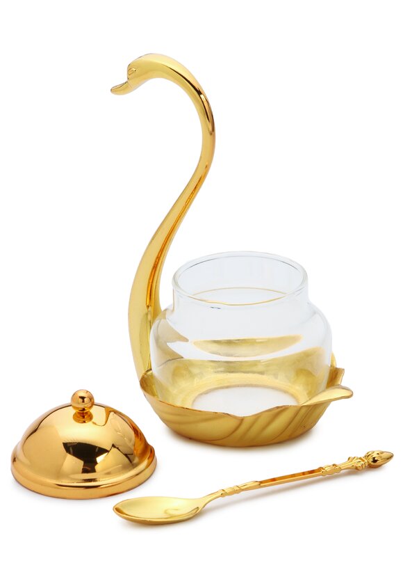 Соусник с ложкой Королевский лебедь шир.  580, рис. 7