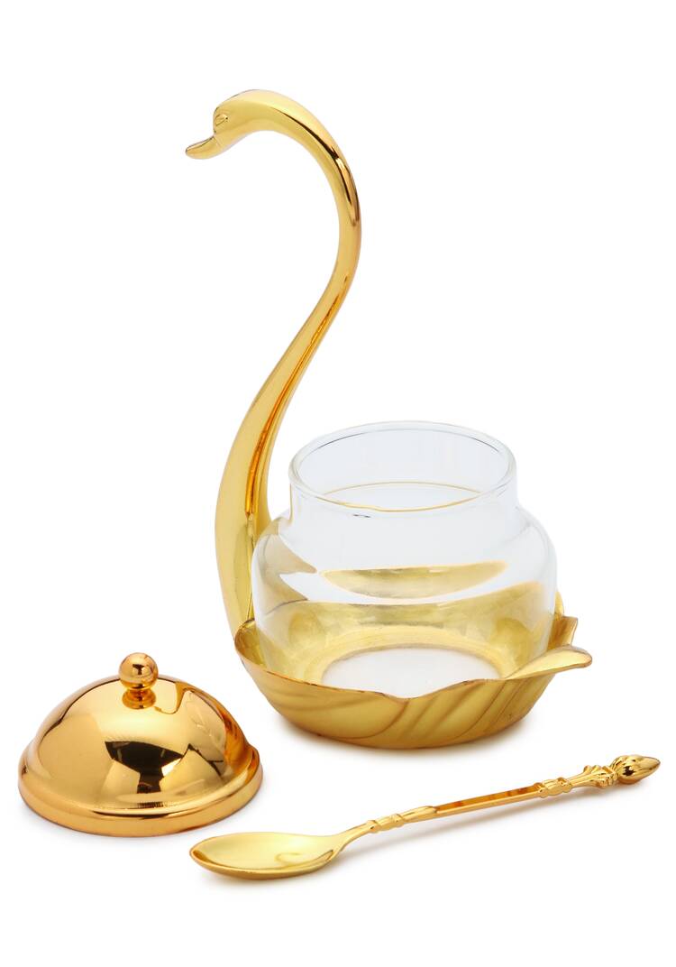 Соусник с ложкой Королевский лебедь шир.  750, рис. 7