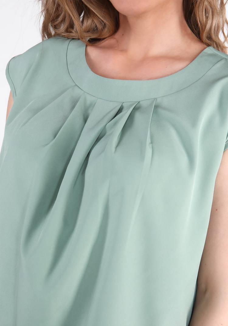 Блуза с декорированным элементом шир.  750, рис. 2