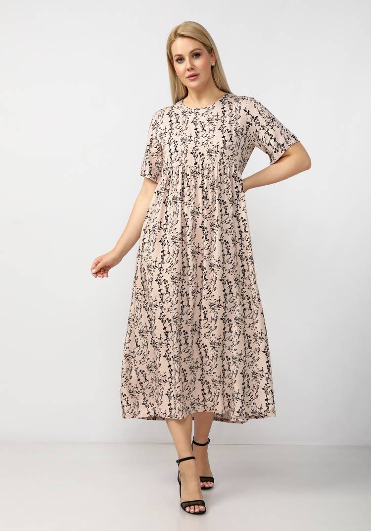 Платье свободного кроя с отрезной кокеткой шир.  750, рис. 6