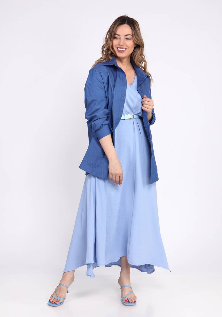 Жакет с поясом на пуговицах шир.  750, рис. 23