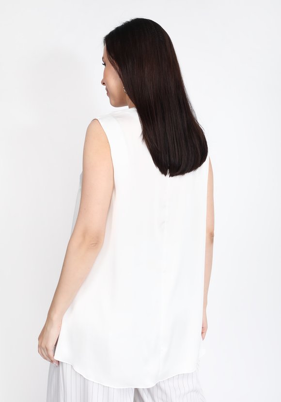 Блуза шелковая А-силуэта шир.  580, рис. 10