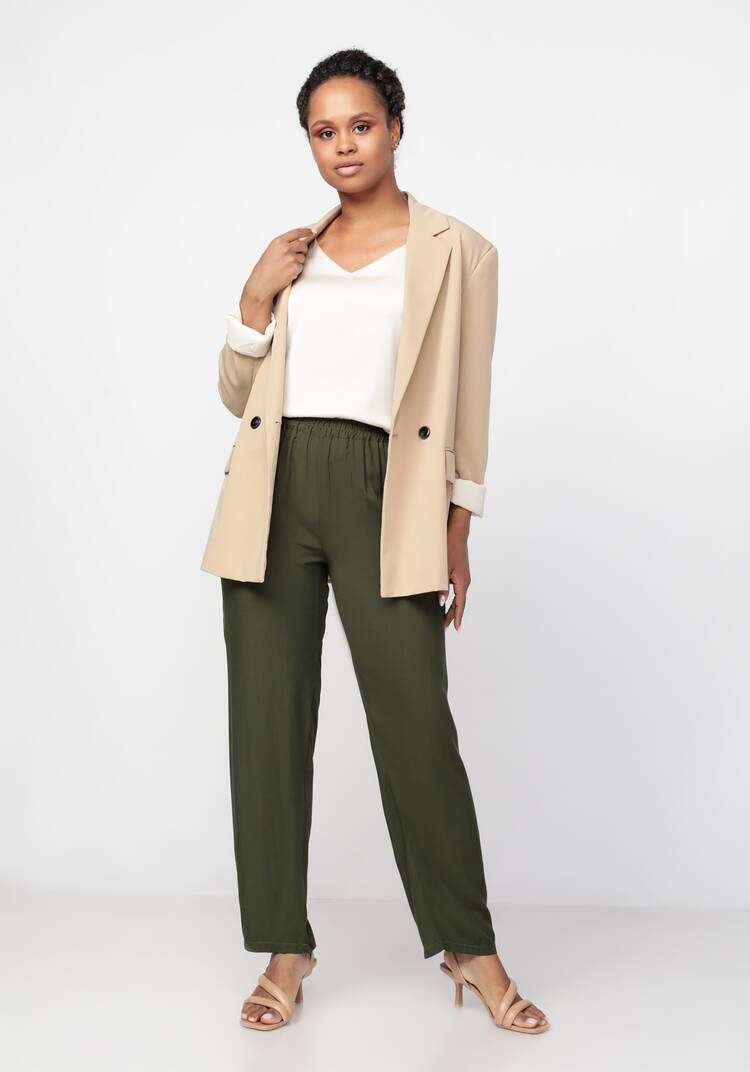 Брюки прямые с резинкой по поясу шир.  750, рис. 7