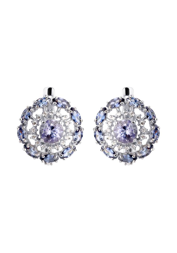 Серебряные серьги Джульетта шир.  750, рис. 1