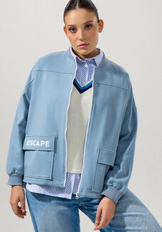 Бомбер с кулиской по низу