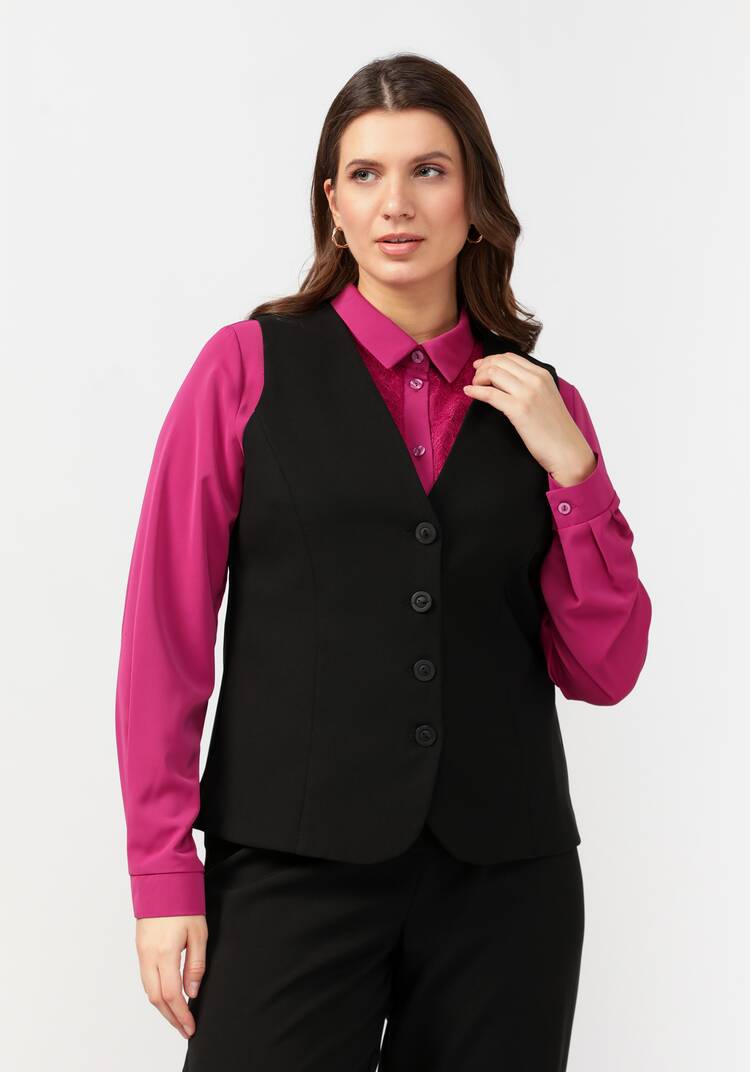 Жилет классический на пуговицах шир.  750, рис. 14