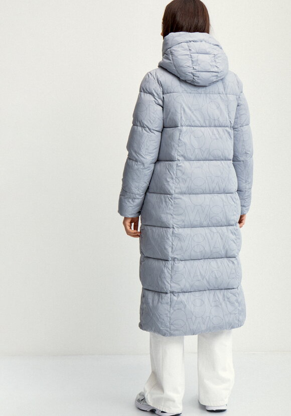 Удлиненный пуховик с капюшоном шир.  580, рис. 3