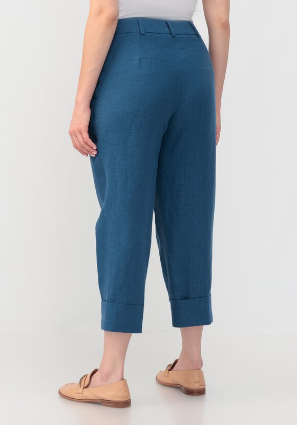 Брюки из льна шир.  580, рис. 3