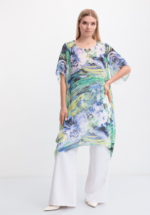 Туника с удлиненными уголками по низу шир.  580, рис. 9