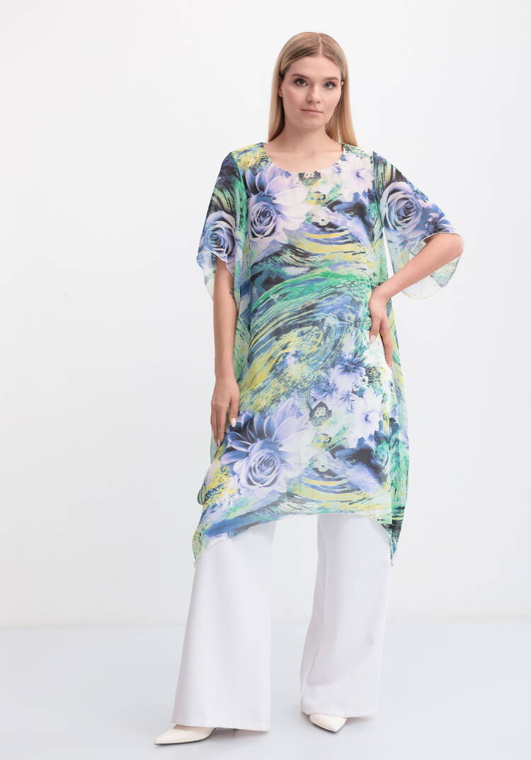 Туника с удлиненными уголками по низу шир.  750, рис. 9