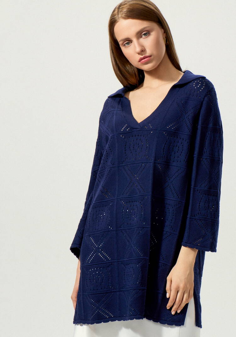 Туника с разрезами по бокам удлиненная шир.  750, рис. 37