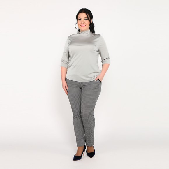 Блуза однотонная шир.  580, рис. 1