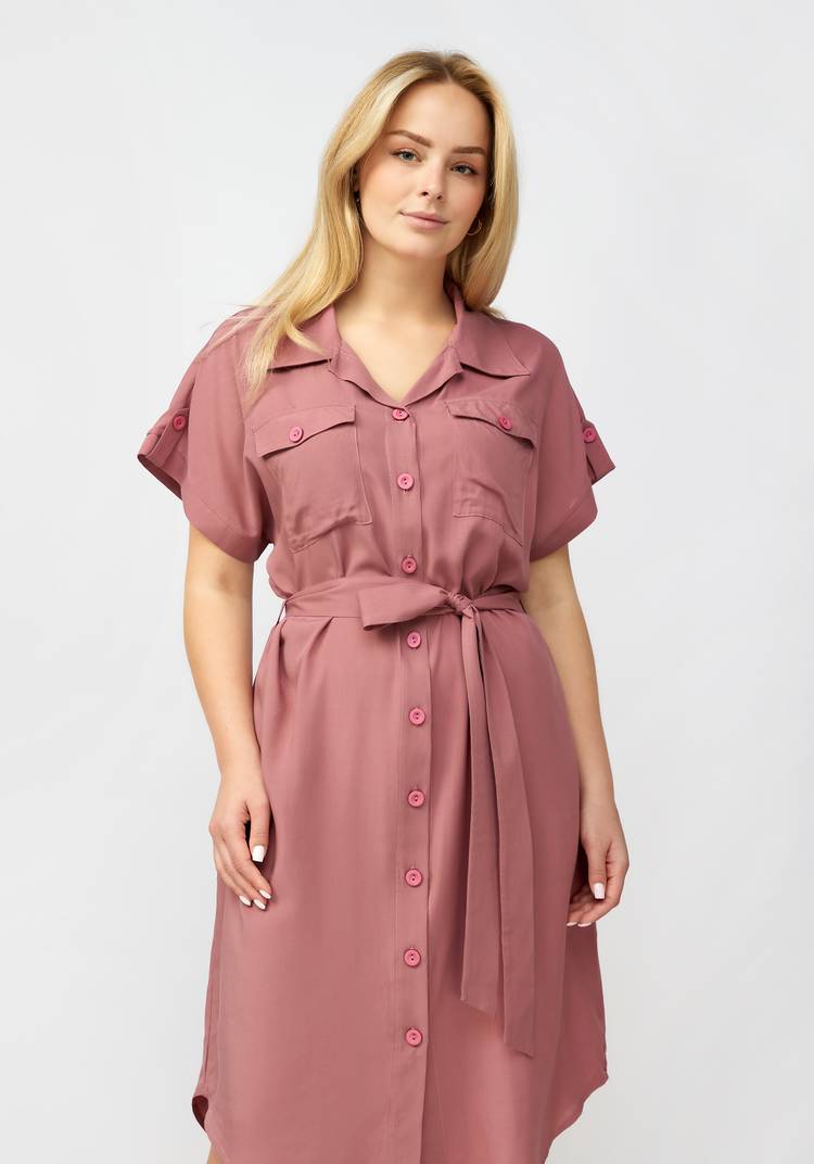 Платье рубашка на пуговицах шир.  750, рис. 7