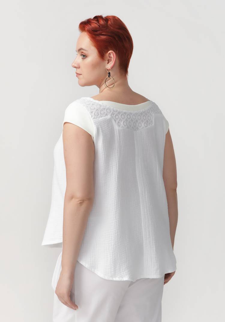 Блуза Воплощение женственности шир.  750, рис. 3