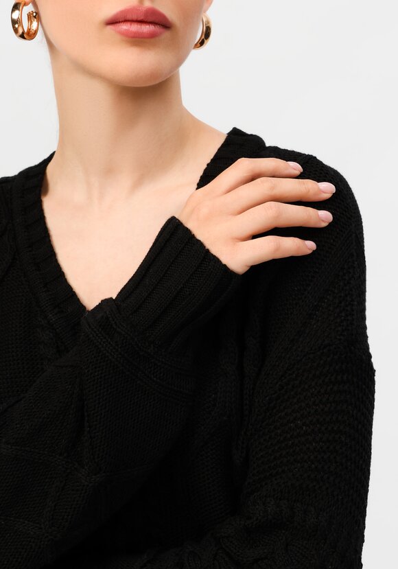 Джемпер с V образным вырезом без метанити шир.  580, рис. 16