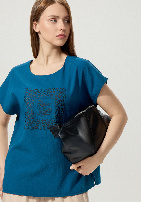 Топ с принтом свободного кроя шир.  580, рис. 39