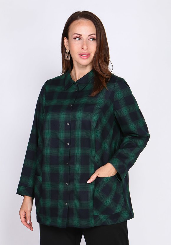 Рубашка прямого силуэта шир.  580, рис. 6