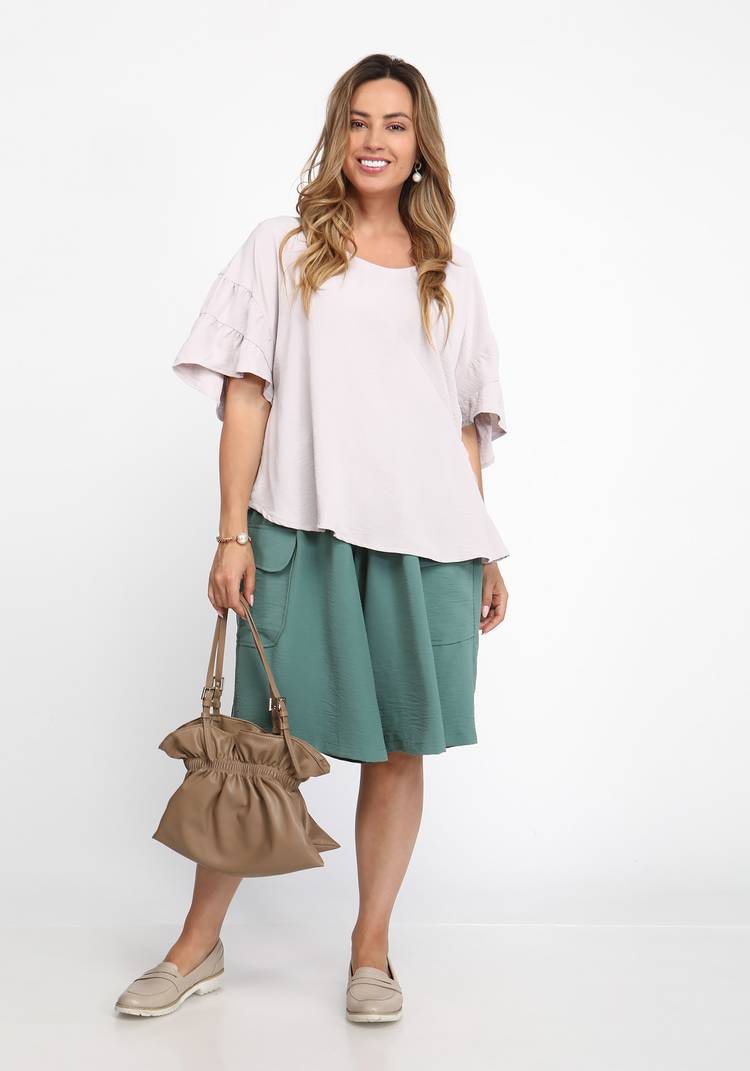 Блуза с регулируемым поясом шир.  750, рис. 5