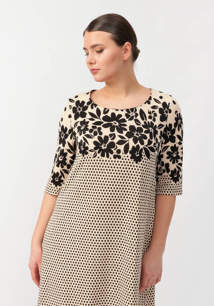 Платье Горох с принтом шир.  750, рис. 8