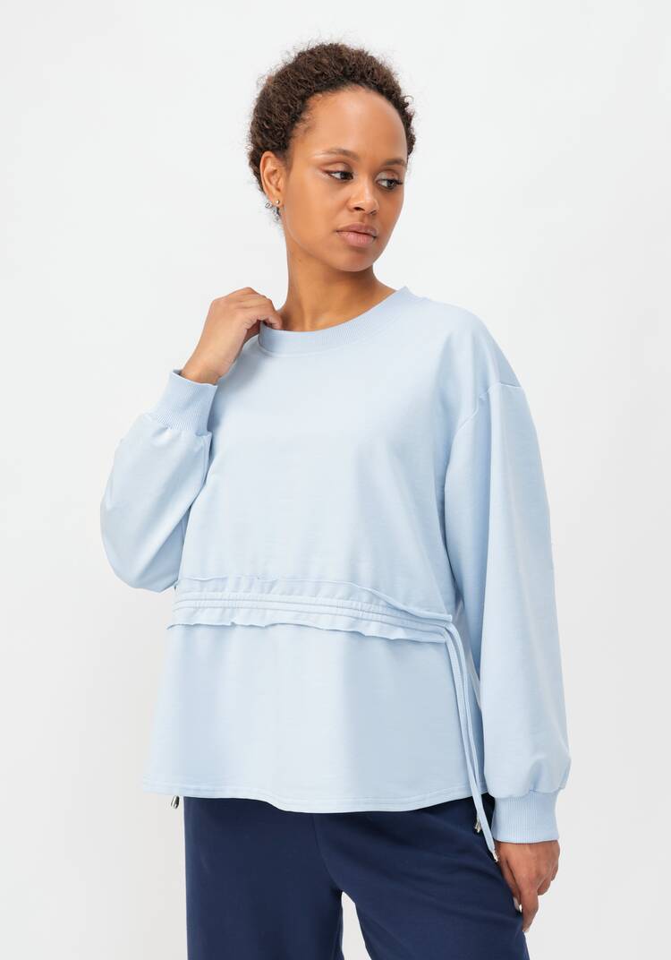 Свитшот с кулиской на талии шир.  750, рис. 13