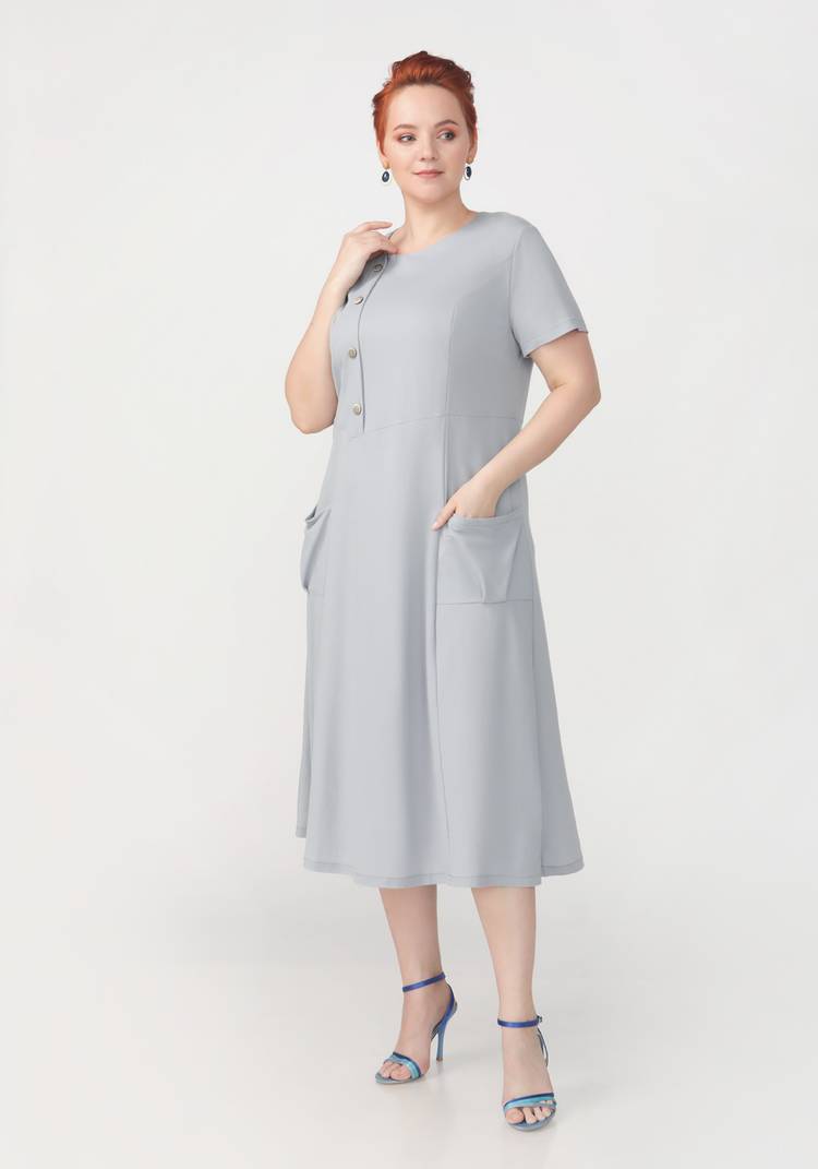 Платье свободного кроя Нинель шир.  750, рис. 7