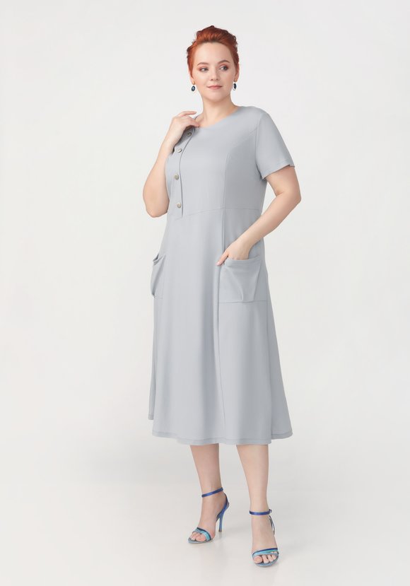 Платье свободного кроя Нинель шир.  580, рис. 7