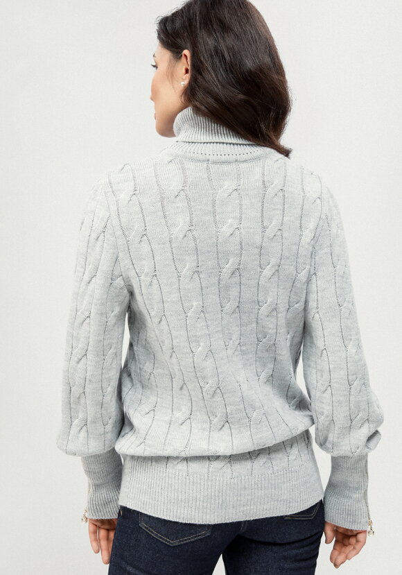 Джемпер с молниями на рукавах шир.  580, рис. 3