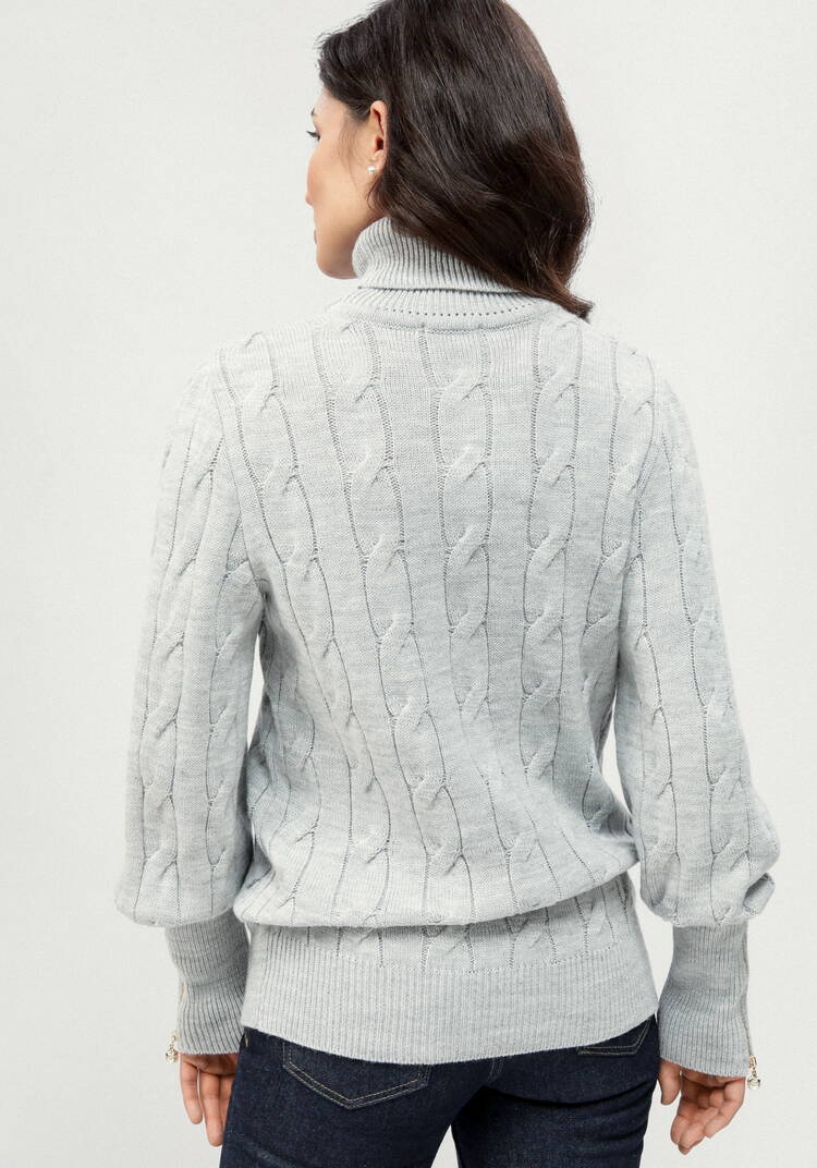 Джемпер с молниями на рукавах шир.  750, рис. 3