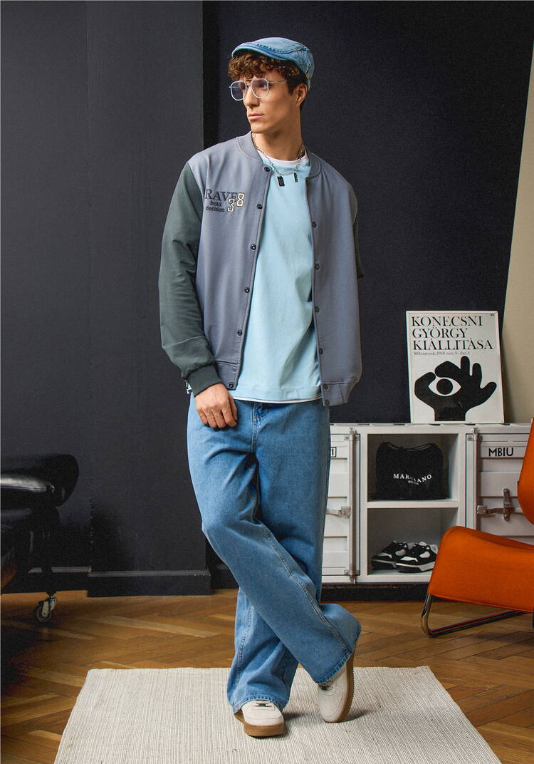 Бомбер с застежкой на кнопки шир.  750, рис. 10