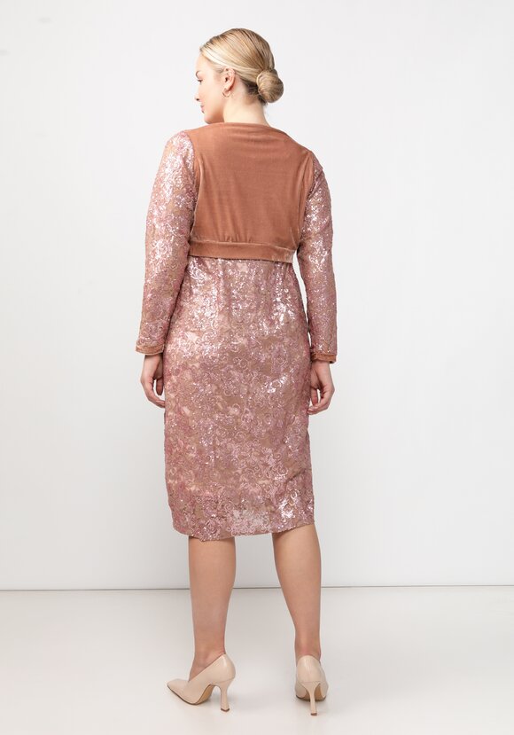 Платье с гипюром шир.  580, рис. 2