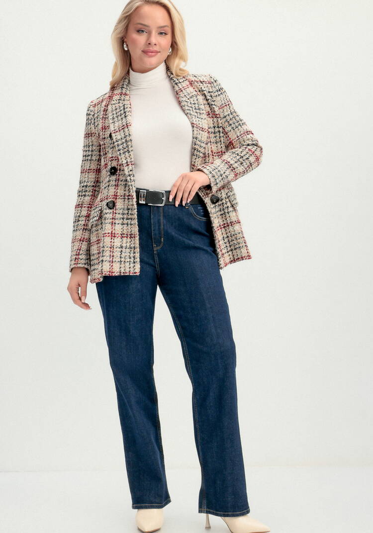 Джинсы прямые с принтом на кармане шир.  750, рис. 12