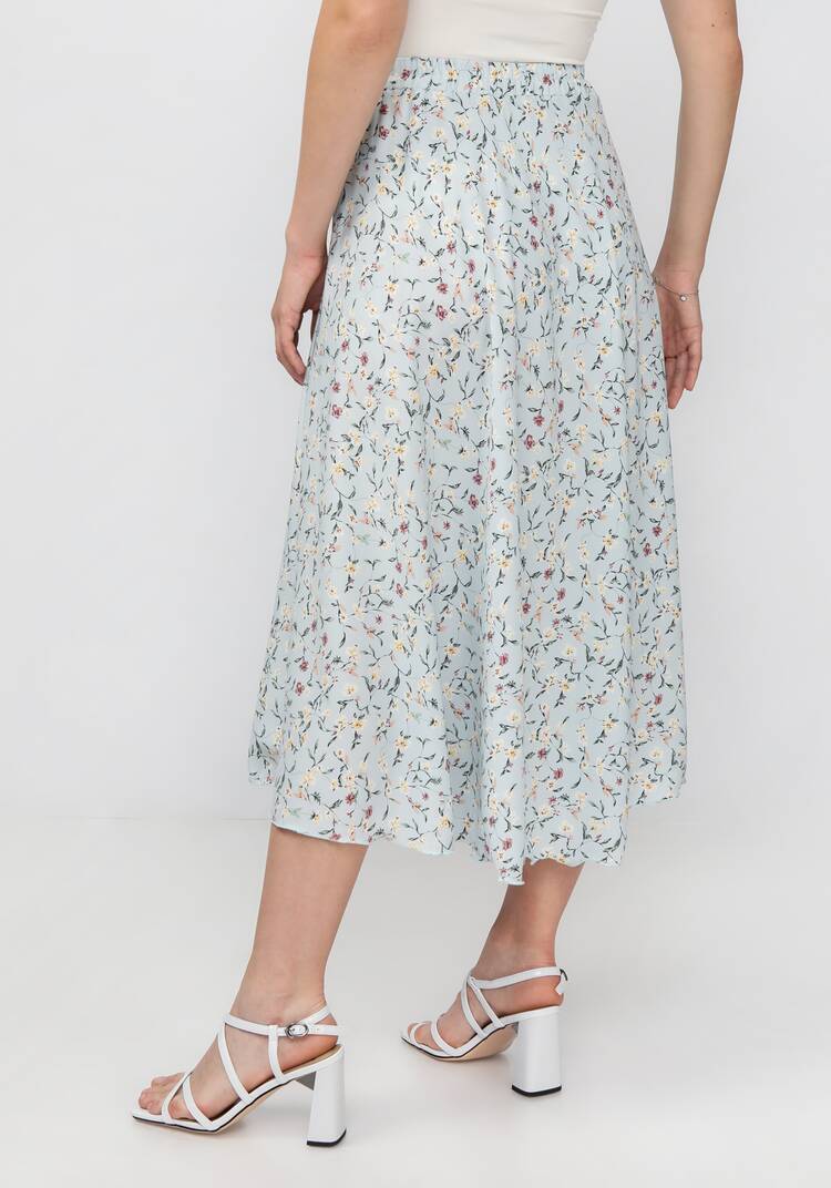 Комплект: блузат+юбка c цветочным принтом шир.  750, рис. 12