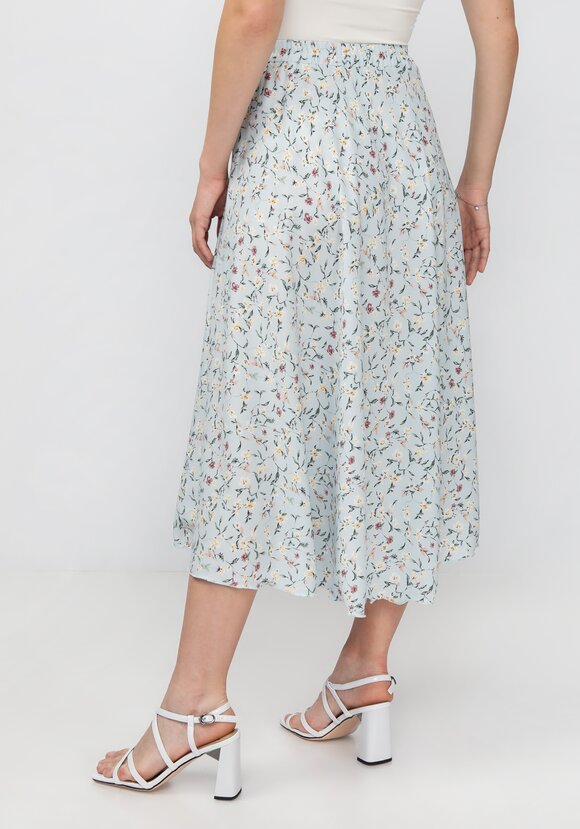 Комплект: блузат+юбка c цветочным принтом шир.  580, рис. 12