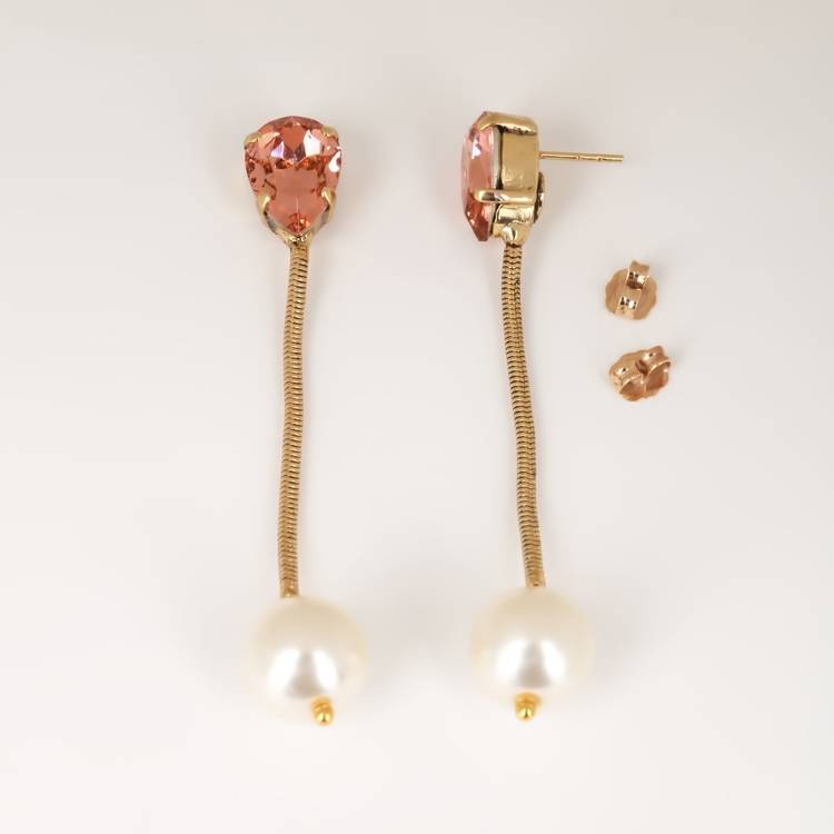 Серьги Маркиза цветов шир.  750, рис. 2