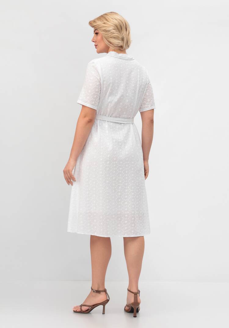 Платье из хлопка с поясом шир.  750, рис. 3